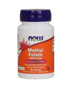 NOW Methyl Folate (Kwas foliowy) 1000mµg - 90 tabletek