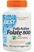 DOCTOR'S BEST Fully Active Folate 800 with Quatrefolic - Kwas foliowy 800mcg - 60 kapsułek