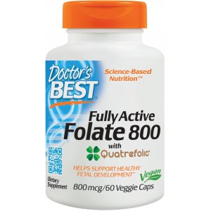 DOCTOR'S BEST Fully Active Folate 800 with Quatrefolic - Kwas foliowy 800mcg
