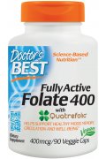 DOCTOR'S BEST Fully Active Folate 400 with Quatrefolic - kwas foliowy 400mcg - 90 kapsułek