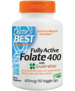 DOCTOR'S BEST Fully Active Folate 400 with Quatrefolic - kwas foliowy 400mcg - 90 kapsułek