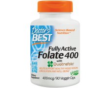 DOCTOR'S BEST Fully Active Folate 400 with Quatrefolic - kwas foliowy 400mcg