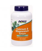 NOW Foods Cal-Mag (Wapń + Magnez + Cynk) + Witamina D - 120 kapsułek