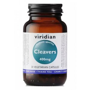 VIRIDIAN Cleavers - Przytulia czepna 400 mg - 30 kapsułek 