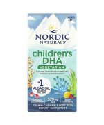 Nordic Naturals Children's DHA Vegetarian, 375mg lemoniada jagodowej - 120 kapsułek do ssania