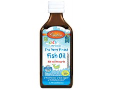 Carlson Labs Kid's The Very Finest Fish Oil, 800mg Natural Omega 3 z norweskich ryb dla dzieci
