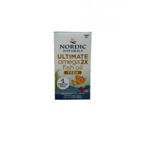 Nordic Naturals Ultimate Omega 2X Fish Oil TEEN, truskawkowy 