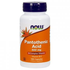 NOW FOODS Pantothenic Acid (Kwas Pantotenowy) 500mg Witamina B5