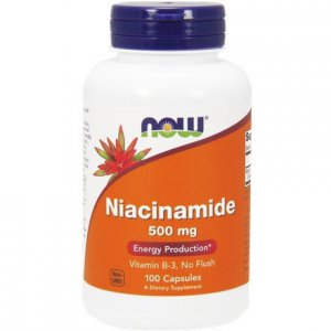 NOW FOODS Niacinamide B3 500mg - witamina B3