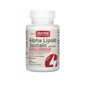 Jarrow Formulas Kwas Alfa Liponowy i Biotyna 300 mg