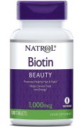 Natrol Biotin Beauty, 1000mcg Biotyna - 100 tabletek