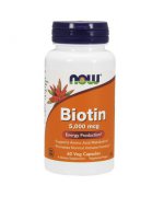 NOW FOODS Biotin (Biotyna) 1000µg - 100 kapsułek