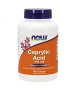 NOW FOODS Caprylic Acid (Kwas kaprylowy) 600mg - 100 kapsułek