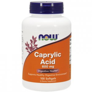 NOW FOODS Caprylic Acid (Kwas kaprylowy) 600mg