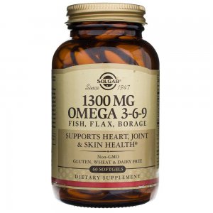 Solgar Omega 3-6-9 z ryb, siemienia lnianego i ogórecznika 