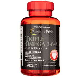 PURITANS PRIDE Triple Omega3-6-9 Fish & Flax Oil