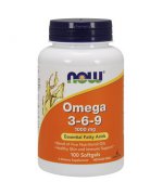 NOW Omega 3-6-9 1000mg - 100 kapsułek miękkich