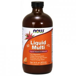 NOW FOODS Liquid Multiwitamina orange 473ml