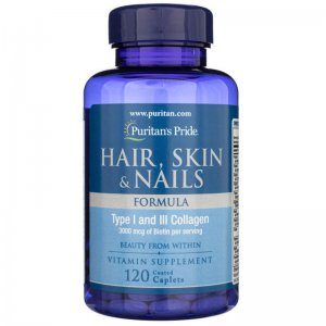 Puritan's Pride Włosy, skóra paznokcie 