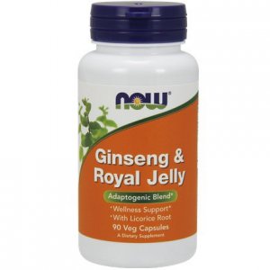 NOW Ginseng + Royal Jelly (żeń-szeń, mleczko pszczele)