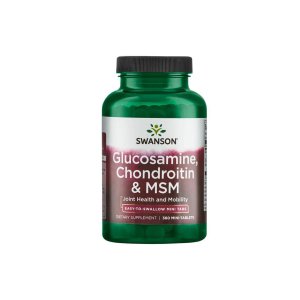 SWANSON Glukozamina, Chondroityna, MSM 125/100/50 360 tabletek