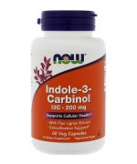 NOW Indole-3-Carbinol (I3C) (kapusta len) 200mg - 60 kapsułek