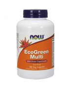 NOW EcoGreen Multi, Bez Żelaza - 180 kapsułek