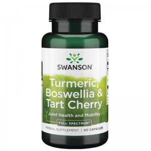 Swanson Turmeric, Boswellia, Tart Cherry (kadzidłowiec indyjski, kurkuma, wiśnia)