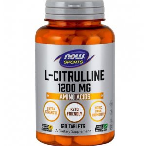 NOW L-Citrulline (L-Citrulina) (Extra Strength) 1200mg (Dla sportowców) 