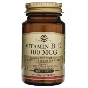 Solgar Witamina B12 cyjanokobalamina 100 μg 