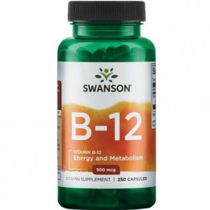 SWANSON Witamina B-12 cyjanokobalamina 500µg