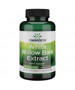 Swanson White Willow Bark Extract, 500mg wierzba biała kora - 120 kapsułek 