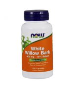 Now Foods White Willow Bark 400mg (kora wierzby białej) - 100 kapsułek
