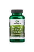 SWANSON Full Spectrum Turmeric (Kurkuma) Czarny Pieprz - 60 kapsułek