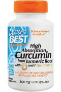 DOCTOR'S BEST kurkuma i czarny pieprz - High Absorption 500mg - 120 kapsułek