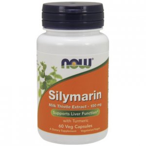 NOW FOODS Silymarin (Ostropest) & Turmeric (Kurkuma) 150mg