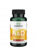 SWANSON Witamina A + D 5000IU / 400IU - 250 kapsułek