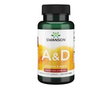 SWANSON Witamina A + D 5000IU / 400IU