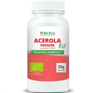 MYVITA Acerola BIO proszek (sproszkowany sok) 50g