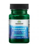 SWANSON Astaksantyna 4mg & Zeaksantyna 4mg - 60 kapsułek