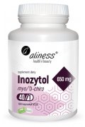 Aliness Inozytol myo / D-chiro, 40 / 1, 650 mg  - 100 kapsułek