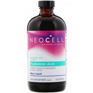 NeoCell Hyaluronic Acid, Blueberry Liquid Kwas hialuronowy smak jagoda