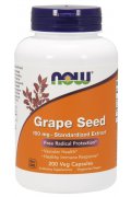 Now Foods Grape Seed Standardized Extract, 100mg (ekstrakt z pestek winogron) - 200 kapsułek