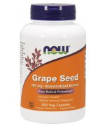 Now Foods Grape Seed Standardized Extract, 100mg (ekstrakt z pestek winogron) - 200 kapsułek