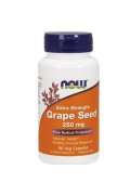 NOW FOODS Ekstrakt z pestek winogron (Grape Seed Extra Strength) 250mg - 90 kapsułek