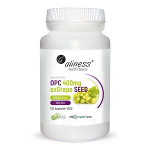 Aliness OPC exGrapeSeed 400 mg VEGE (pestki winogron)