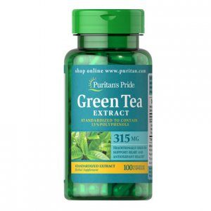 PURITANS PRIDE Green Tea Extract (Zielona herbata) 315 mg
