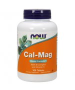 NOW FOODS Cal-Mag Stress Formuła (z witaminą B-Complex i witaminą C) - 100 tabletek