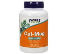 NOW FOODS Cal-Mag Stress Formuła (z witaminą B-Complex i witaminą C)