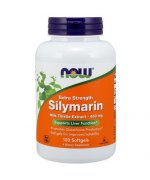 NOW FOODS Silymarin Milk Thistle Extract Extra (Silimaryna - Ostropest Plamisty Extract) 450mg - 120 kapsułek